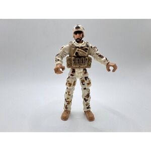 Chap Mei Soldier Force Action Figure 4in Tan Desert Camo Excite Navy Military
